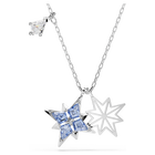 swarovski symbolica pendant star blue rhodium plated
