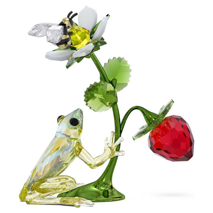 swarovski idyllia frog  bee and strawberry