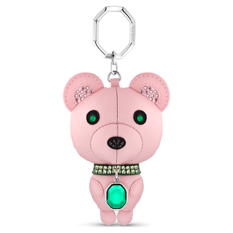 swarovski icons key ring  bear  multicolored  stainless steel
