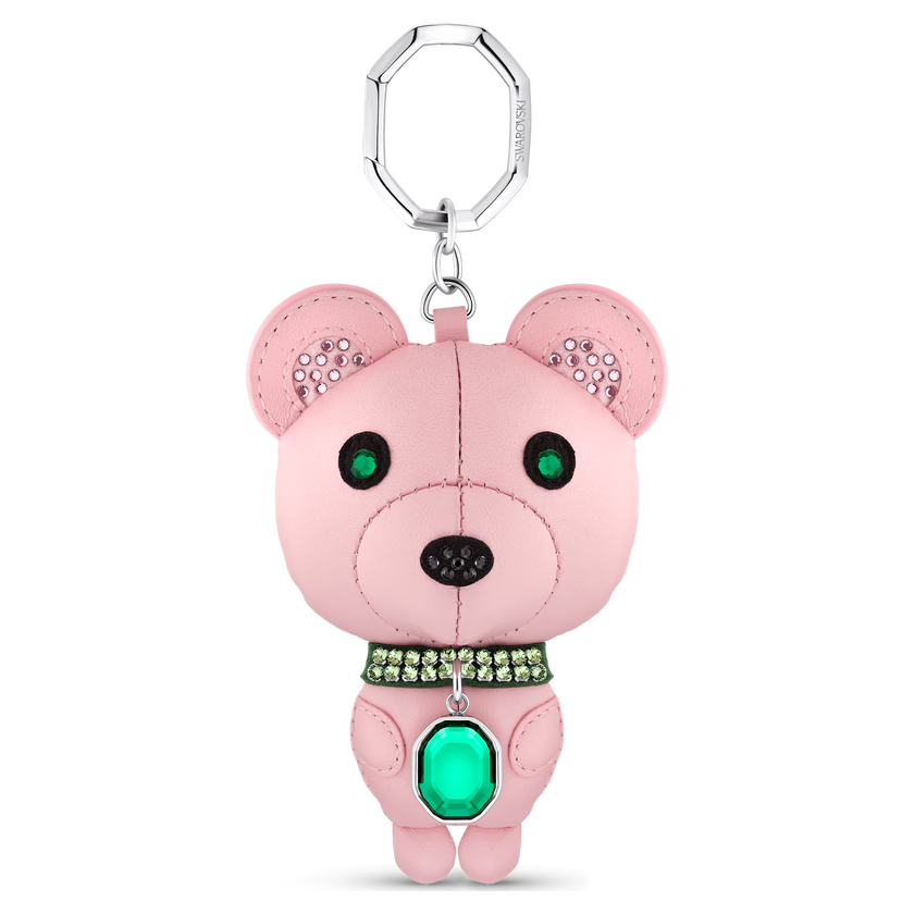 swarovski icons key ring  bear  multicolored  stainless steel