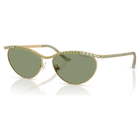 swarovski sunglasses  cat eye shape  sk7046  green