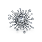 swarovski galaxy ring  laboratory grown diamonds 9 5 ct tw  18k white gold