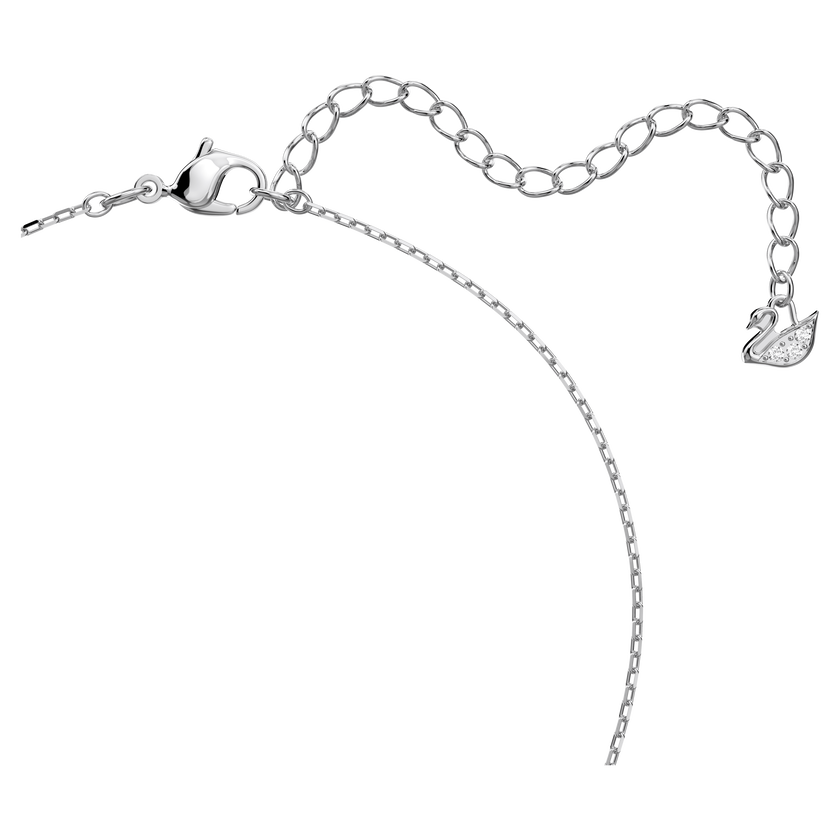 swarovski una set  round cut  blue  rhodium plated