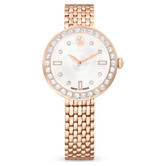 swarovski certa watch swiss made metal bracelet rose gold tone rose gold tone finish