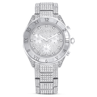 swarovski dextera lux watch swiss made metal bracelet silver tone stainless steel
