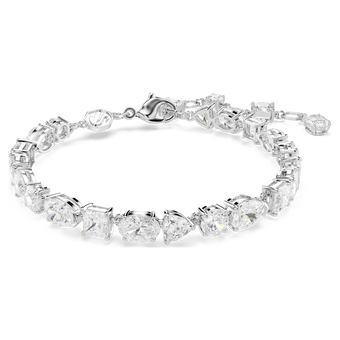 swarovski mesmera bracelet mixed cuts white rhodium plated