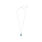 Tigris pendant, Water droplets, Blue, Palladium plated