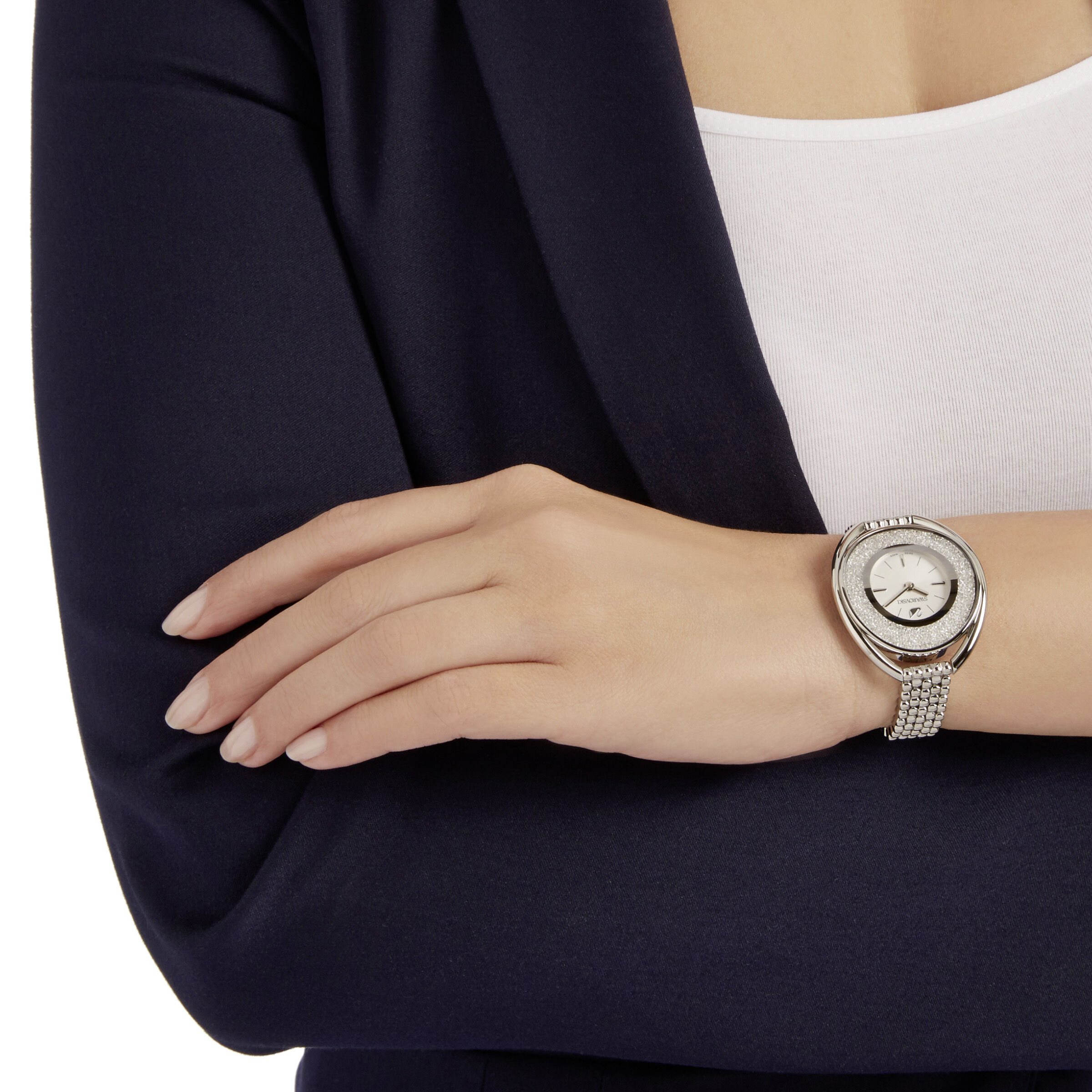 Swarovski crystal oval watch hotsell