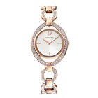 Stella Watch, Metal bracelet, White, Rose-gold tone PVD
