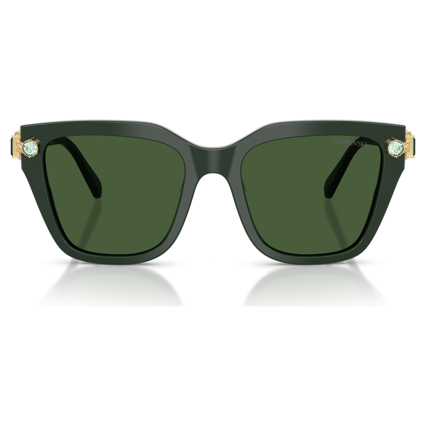swarovski sunglasses  square shape  green