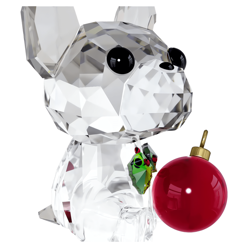 swarovski holiday cheers french bulldog