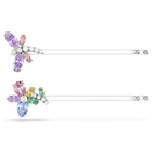 ariana grande x swarovski hair pin  mixed cuts  dragonfly  flower  multicolored  rhodium plated