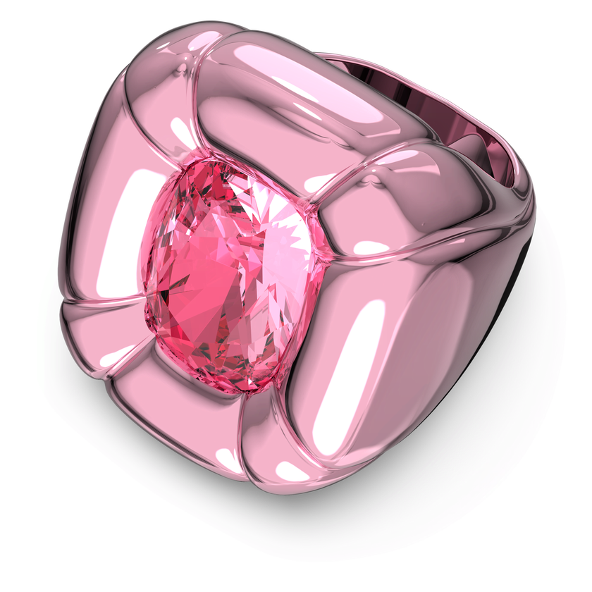 swarovski dulcis cocktail ring  pink