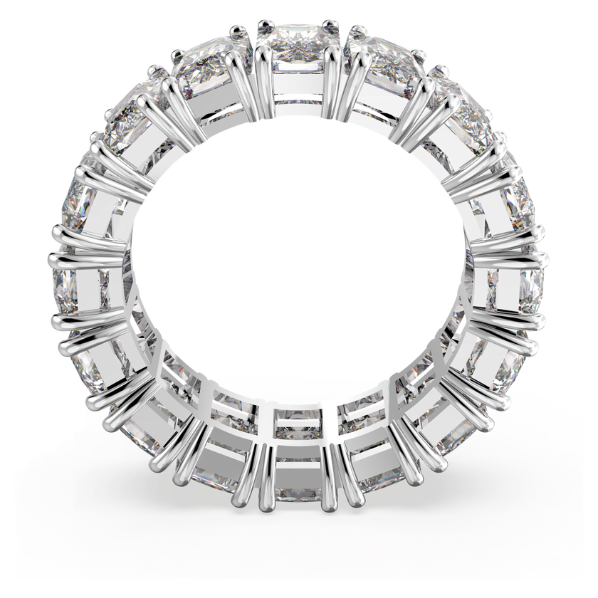 swarovski matrix vittore ring  rectangular cut  white  rhodium plated