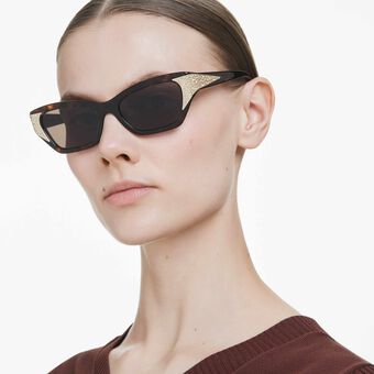 swarovski sunglasses  square shape  sk6029  brown
