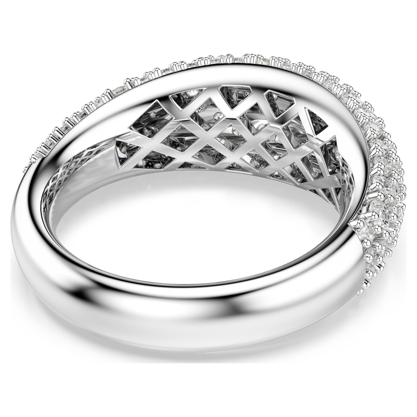swarovski sublima ring  white  rhodium plated
