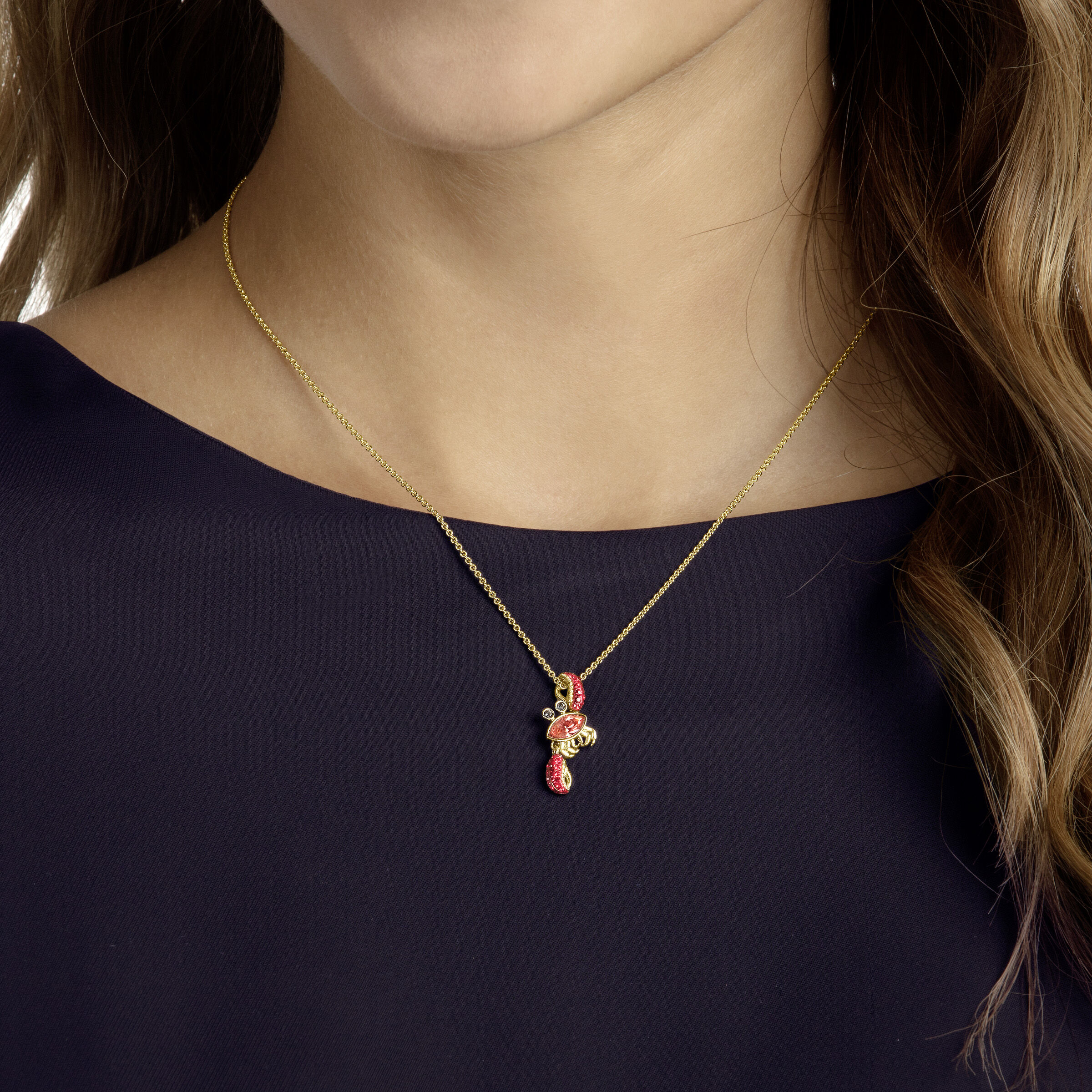 Swarovski crab necklace hotsell