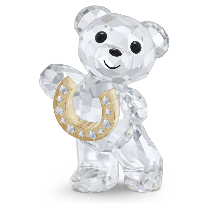 swarovski kris bear lucky horseshoe