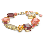 swarovski gema bracelet multicolored gold tone plated
