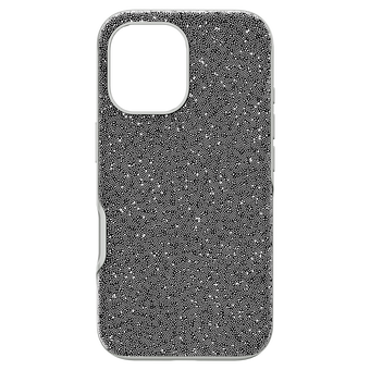 swarovski high smartphone case iphone 16 silver tone
