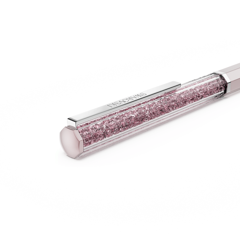 swarovski crystalline ballpoint pen  pink lacquered  chrome plated