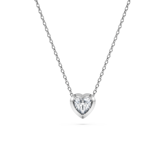swarovski eternity pendant  lab grown diamonds 0 5 ct tw  heart shape  sterling silver