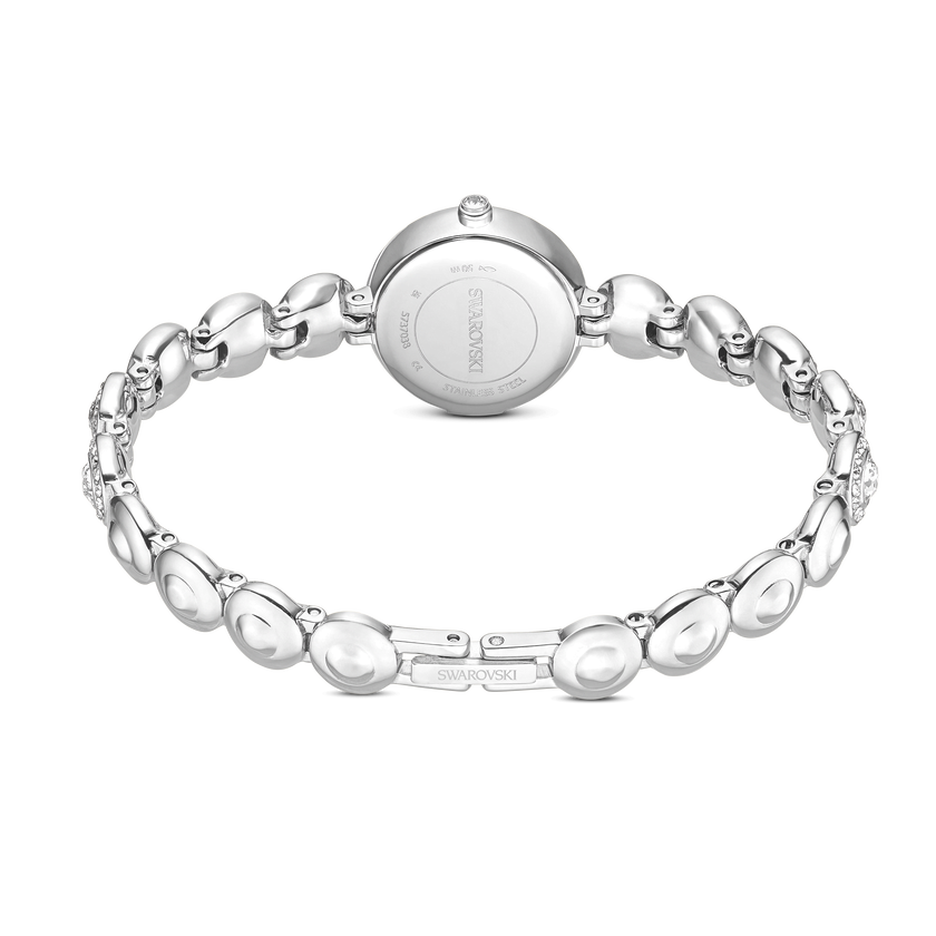swarovski una angelic watch  crystal bracelet  silver tone  stainless steel