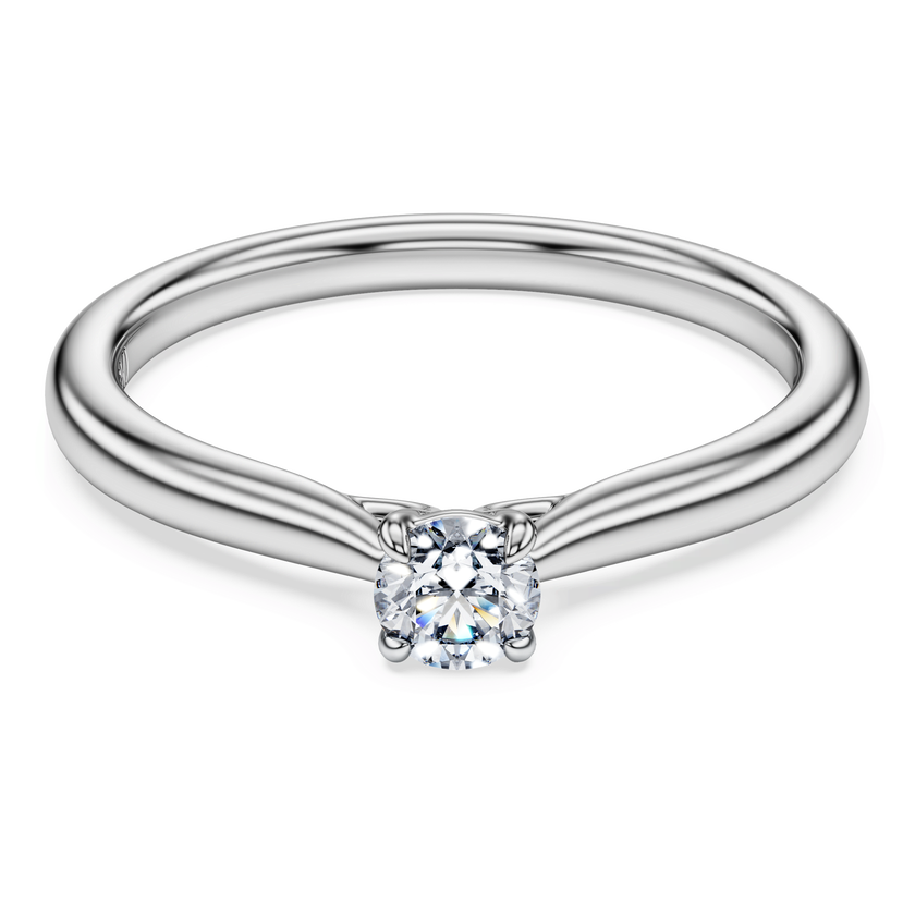 swarovski eternity solitaire ring  lab grown diamonds 0 25 ct tw  round shape  sterling silver