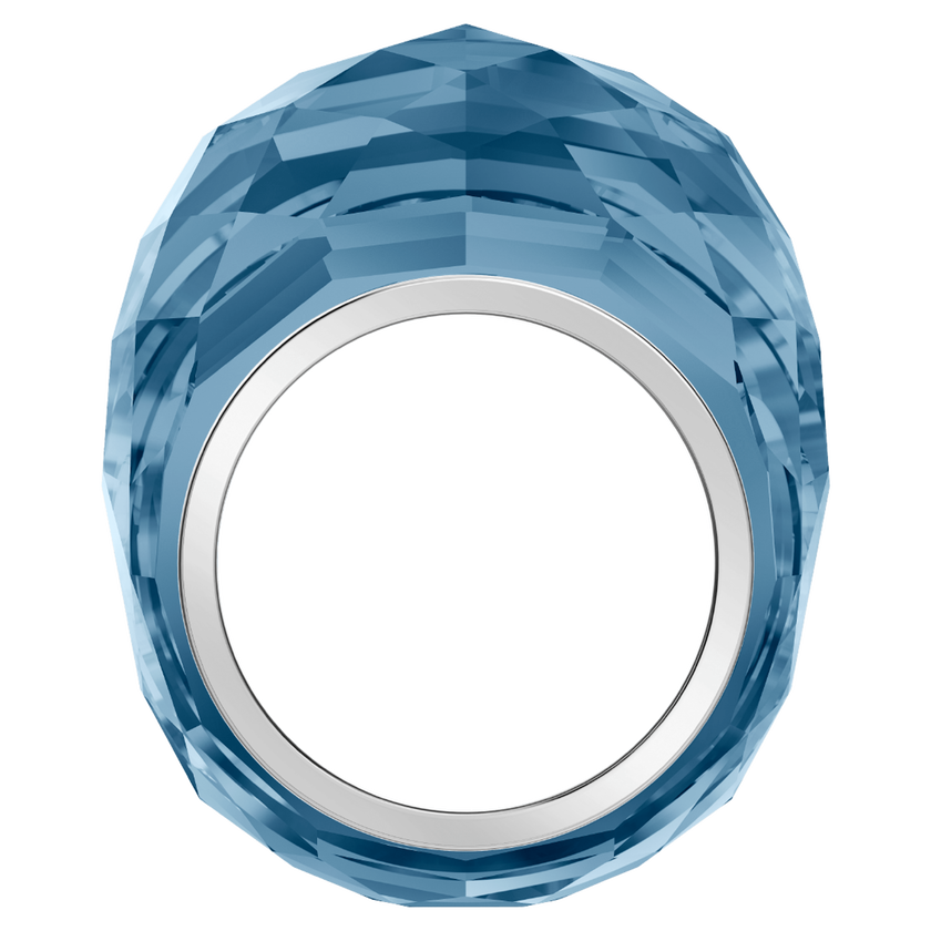 swarovski nirvana ring  blue  stainless steel