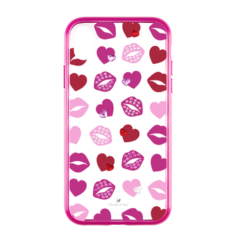 swarovski lovely smartphone case with integrated bumper  iphone  xr  pink