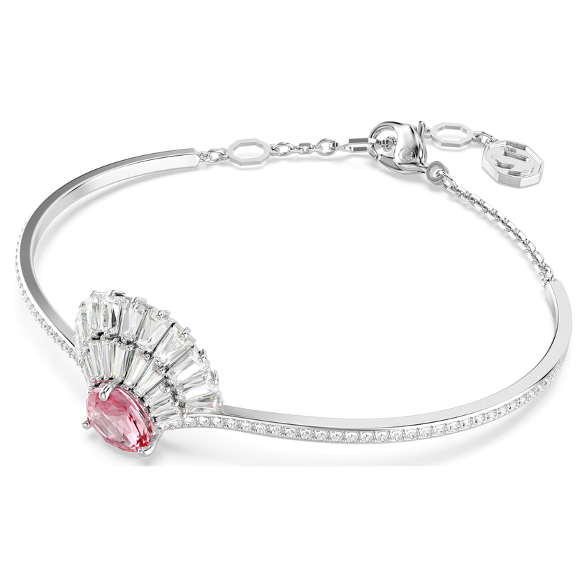 swarovski idyllia bangle  shell  pink  rhodium plated
