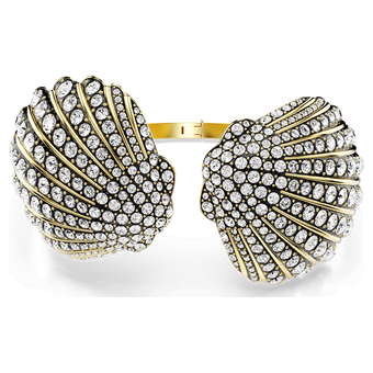 swarovski idyllia bangle shell white gold tone plated