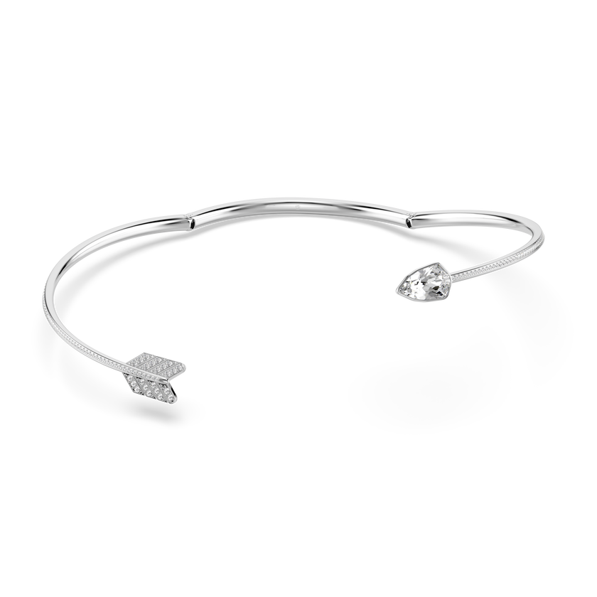 swarovski idyllia choker  mixed cuts  arrow  white  rhodium plated