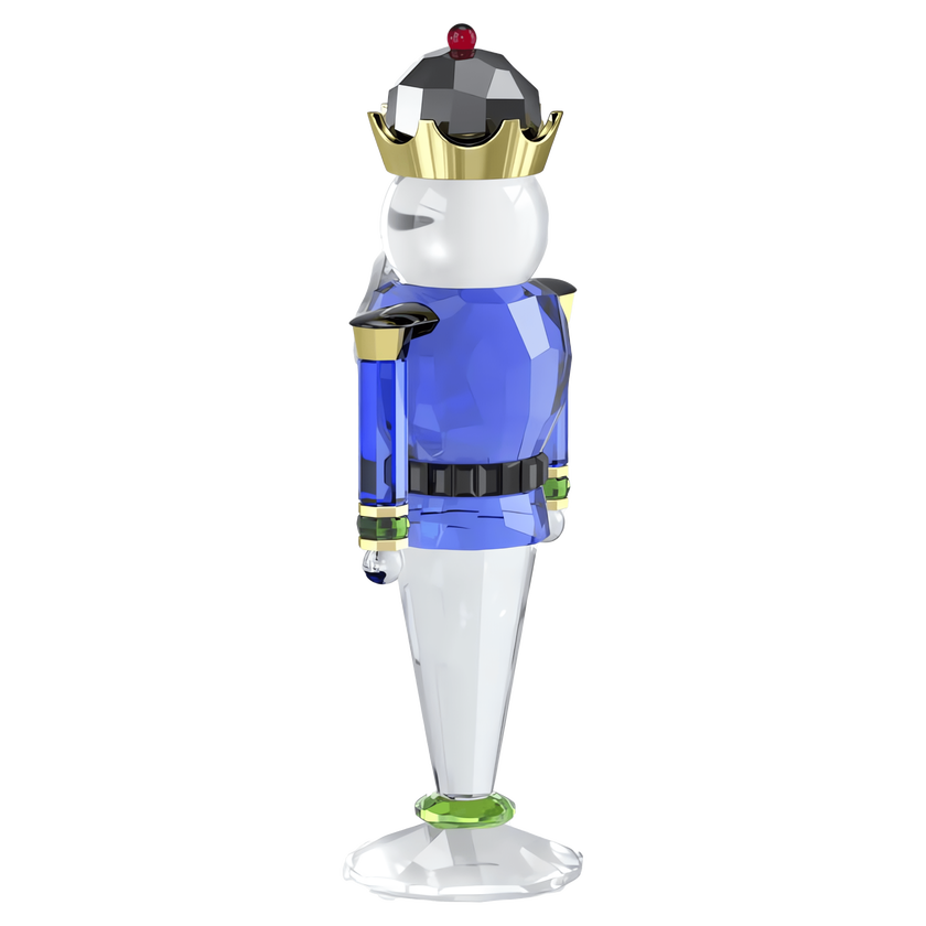 swarovski holiday cheers nutcracker  blue  large