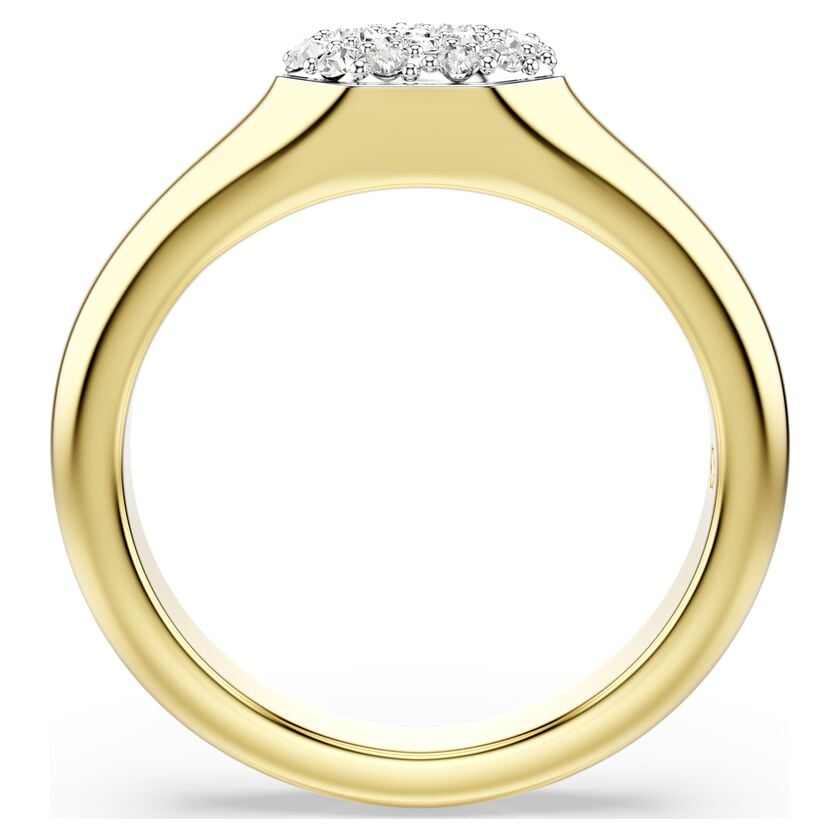 Buy Swarovski Dextera ring, Mixed cuts, White, Gold-tone plated