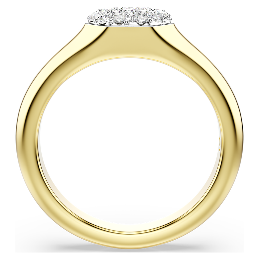 swarovski dextera ring  mixed cuts  white  gold tone plated