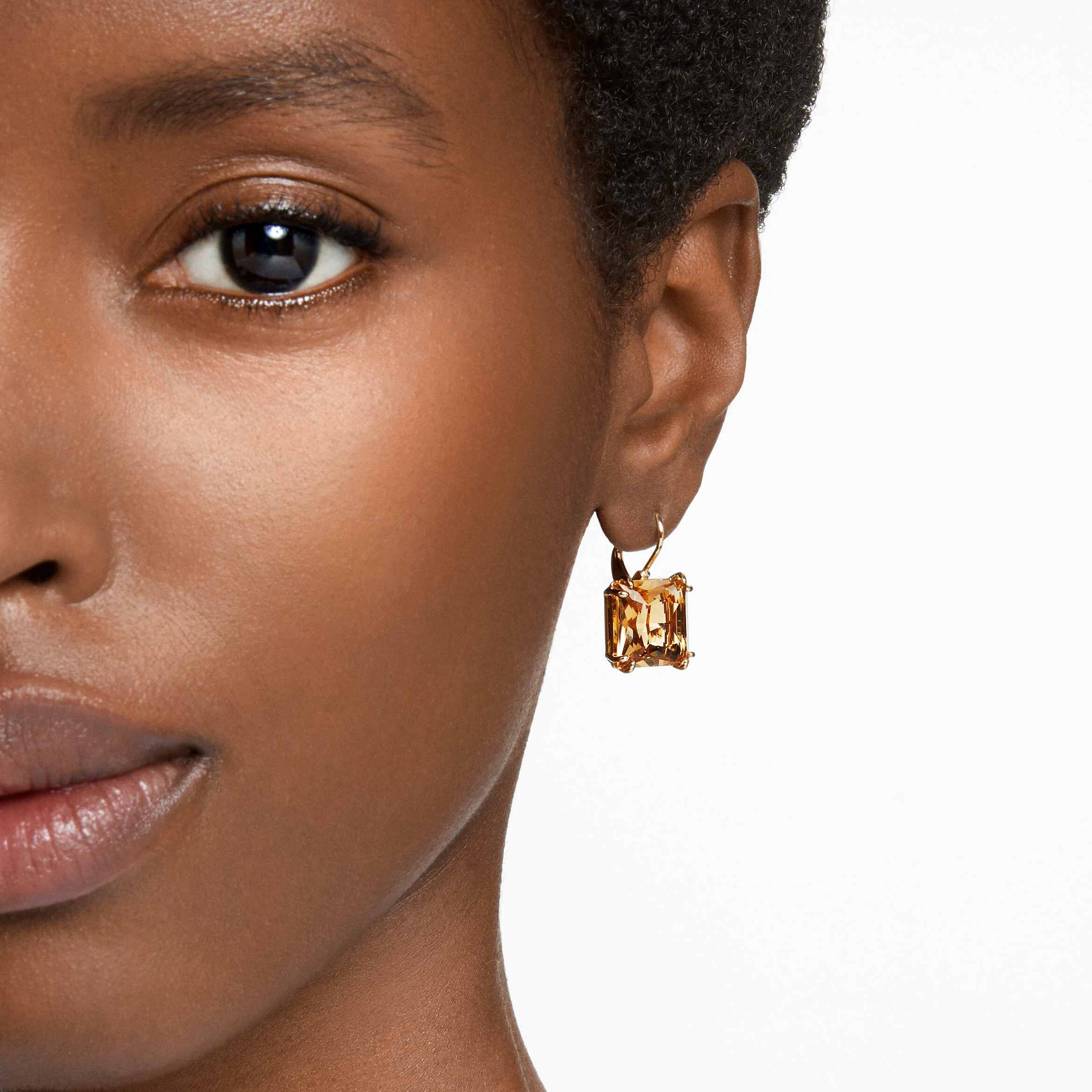 Gold square new arrivals earrings