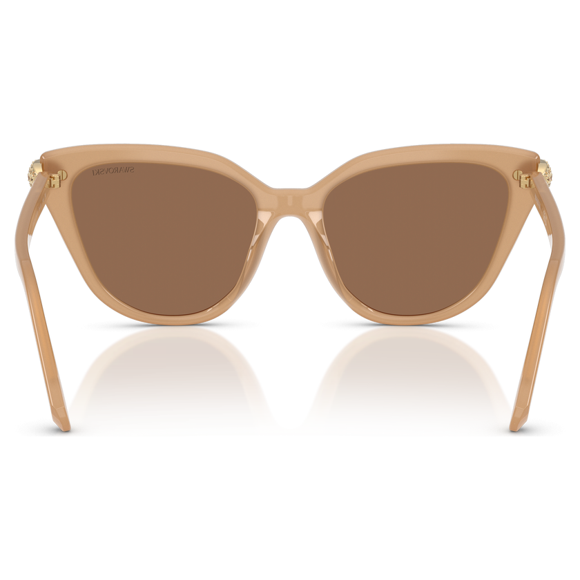swarovski sunglasses  cat eye shape  beige