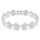 ariana grande x swarovski bracelet  round cut  flower  white  rhodium plated