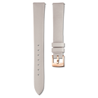 swarovski 14mm watch strap leather gray rose gold tone plated