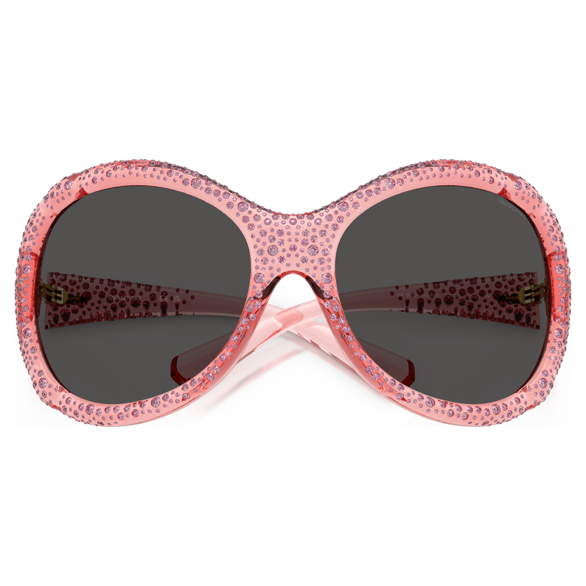 swarovski sunglasses  oversized  cat eye shape  sk6052  pink