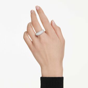 swarovski sublima ring  white  rhodium plated