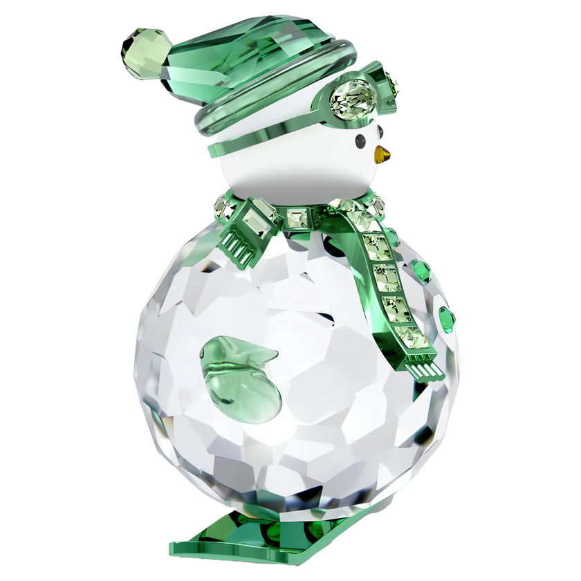 swarovski holiday cheers dulcis snowman  green
