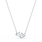 Attract Soul Necklace, White, Rhodium plated