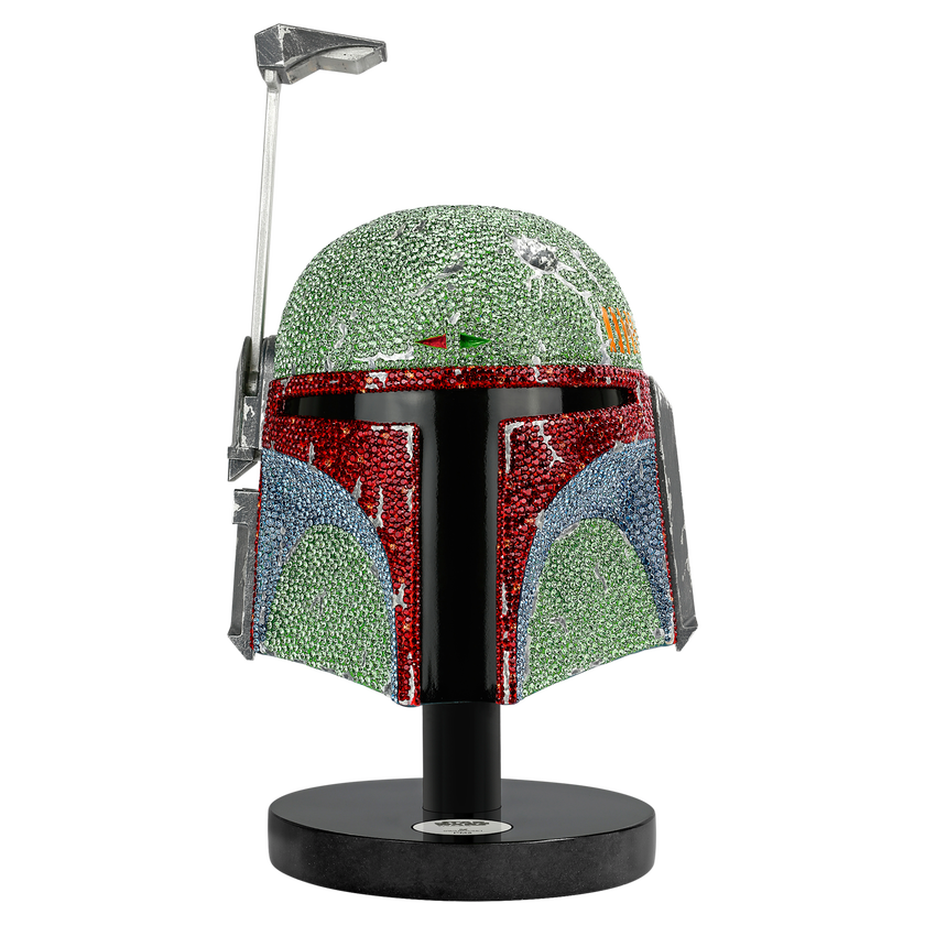 swarovski star wars   boba fett helmet  limited edition