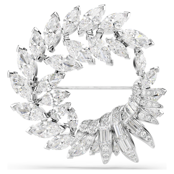 swarovski mesmera brooch  marquise cut  white  rhodium plated