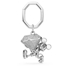 Disney Mickey Mouse key ring, White, Rhodium plated