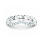 Vittore V Ring, White, Rhodium plated