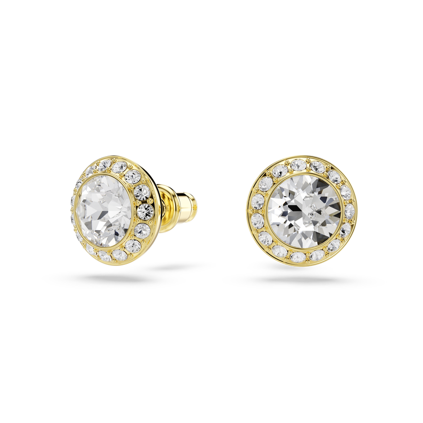 swarovski una angelic set  set  3   round cut  white  gold tone plated