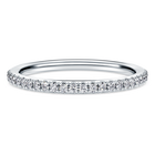 swarovski eternity band ring  lab grown diamonds 0 2 ct tw  round shape  18k white gold